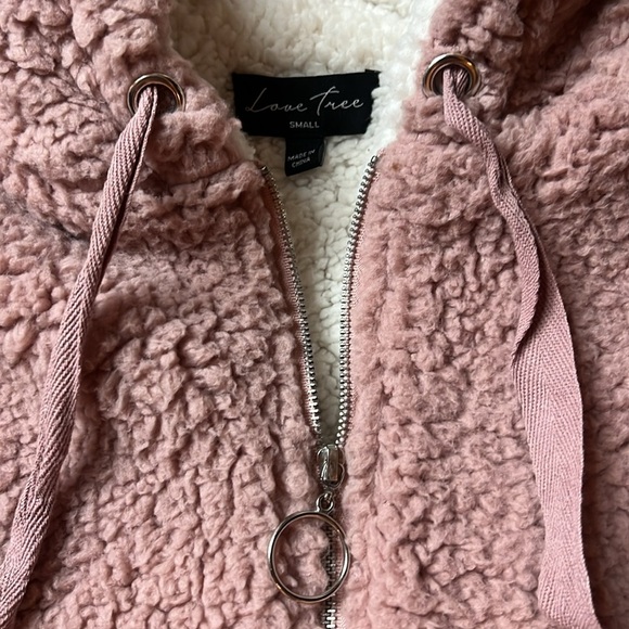 Love Tree Pink Sherpa Vest - Picture 2 of 4